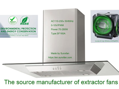 Кухонный вытяжной вентилятор: SF160D-E092B3 Серия