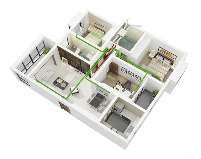 Применение изогнутого центробежного вентилятора Backaward