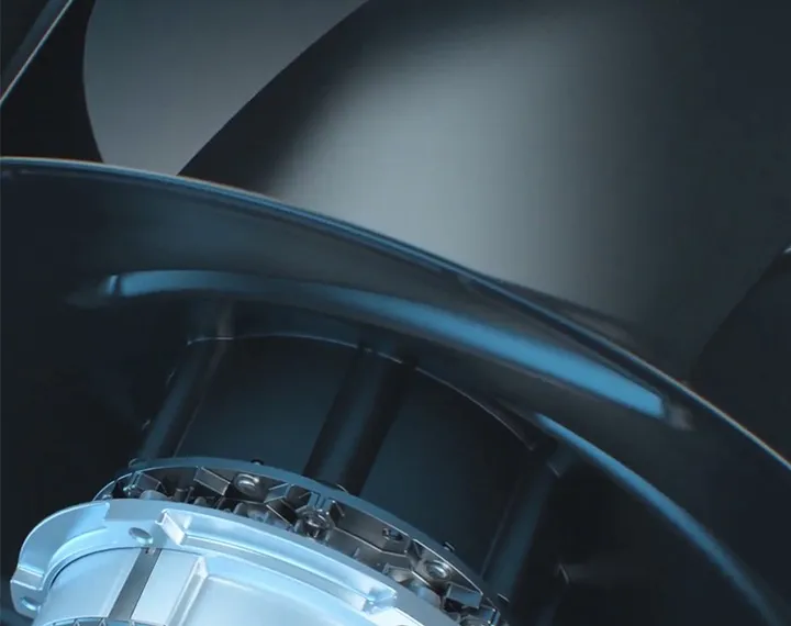 Особенность отсталых изогнутых центробежных вентиляторов