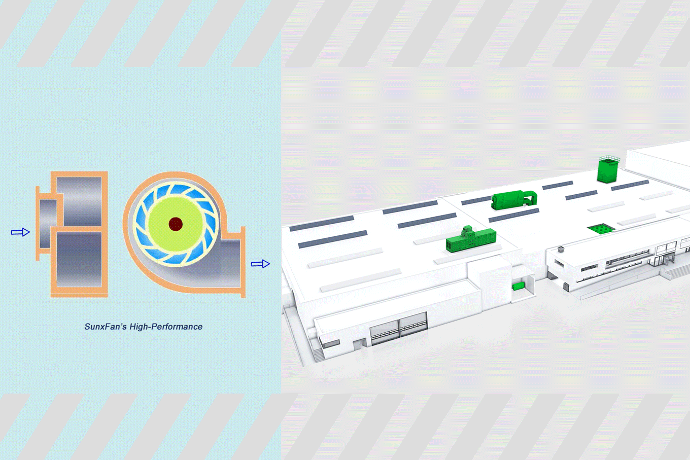Видео центробежных вентиляторов SunxFan